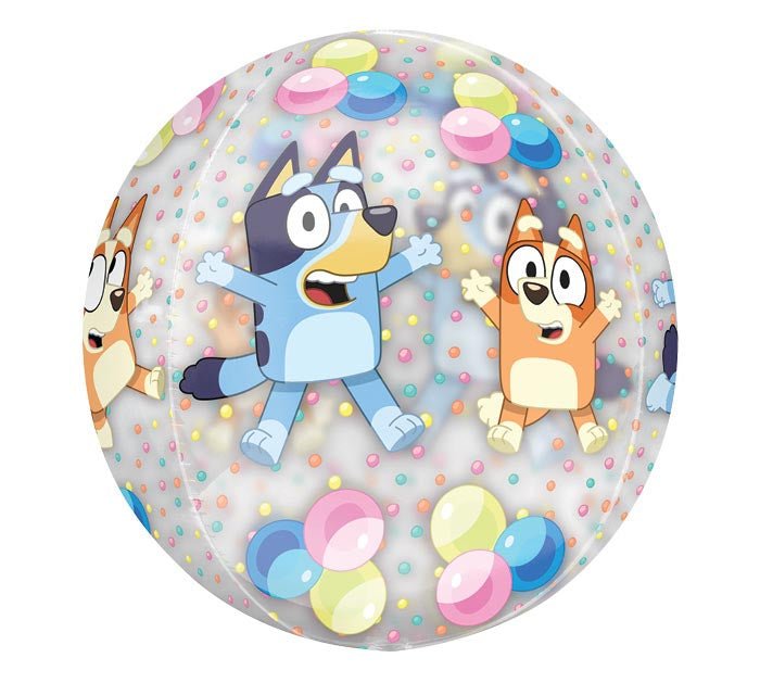 16" PKG BLUEY AND BINGO ORBZ XL CLEAR
