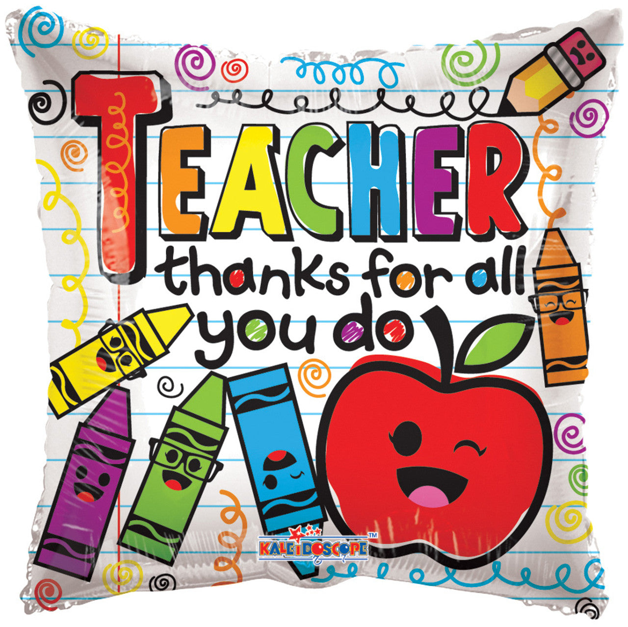 18" Teacher-Thanks for all you do