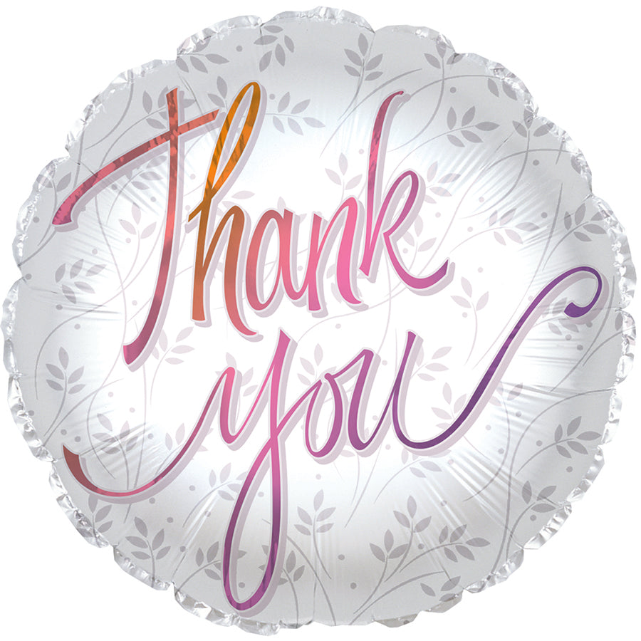 17" Thank You Script Balloon