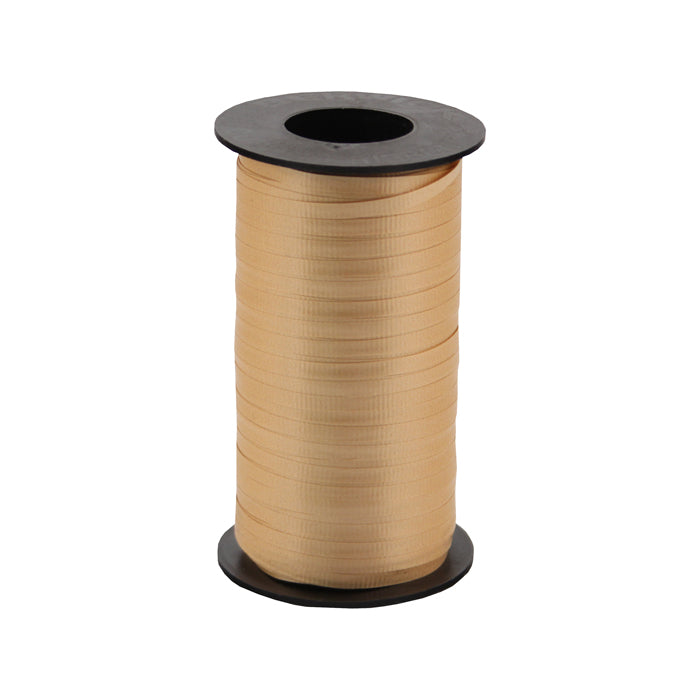 3/16" Poly Balloon Curling Ribbed Ribbon Gold