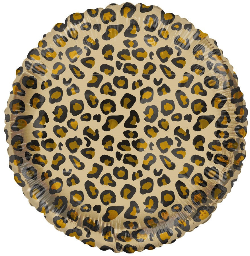 18" Catty Leopard Foil Balloon