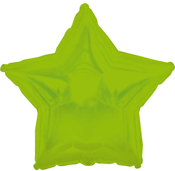 22" NorthStar Brand Lime Green Star Foil Balloon