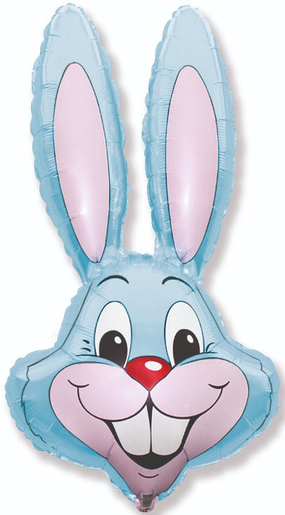 35" Bunny Rabbit Head Pastel Blue