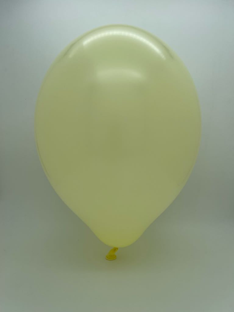 12" Cattex Premium Lemon Cream Latex Balloons (50 Per Bag)