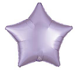 SOLID 19" PASTEL LILAC SATIN STAR
