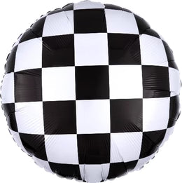18"  Checkerboard Foil Balloon