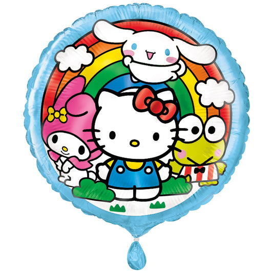 18" Hello Kitty  and Friends  Cinnamoroll, My  Melody, Keroppi  Foil Balloon