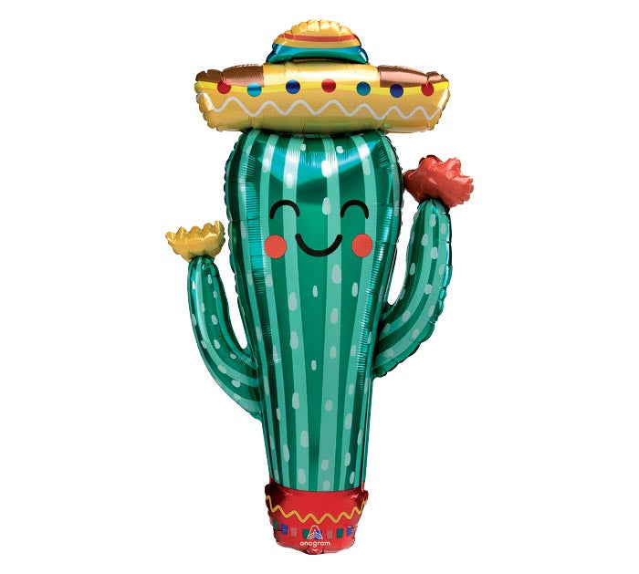 38" PKG FIESTA CACTUS SHAPE BALLOON