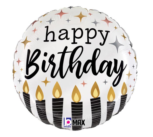 18"PKG SATIN METALLIC BIRTHDAY CANDLES