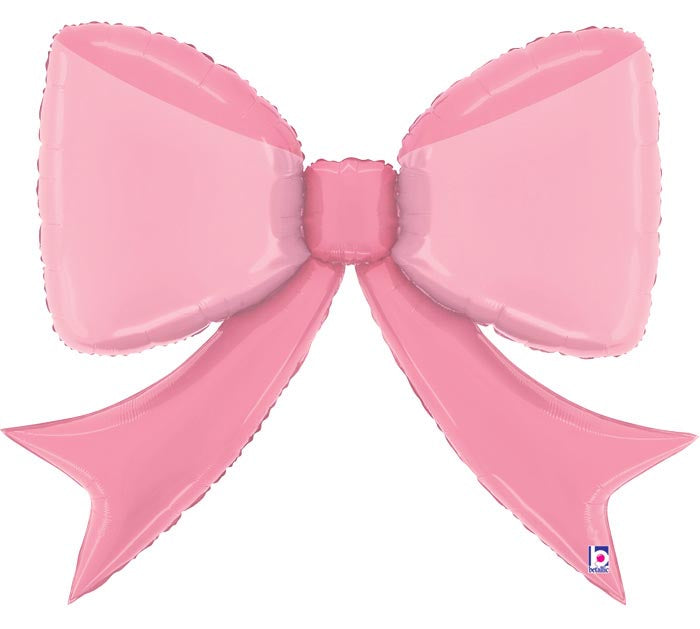 41" GEN PRETTY PINK BOW SHAPE