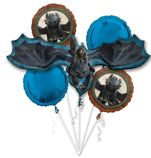 Bouquet How to Train Your Dragon Foil Balloon