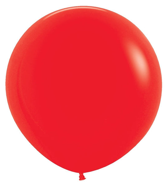 24" Latex  Balloons (3 Per  Bag) Fashion  Red Sempertex