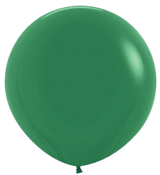 24" Latex  Balloons (3 Per  Bag) Fashion  Forest Green  Sempertex