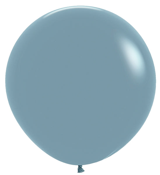 24" Sempertex  Latex Balloons  (3 Per Bag)  Pastel Dusk  Blue