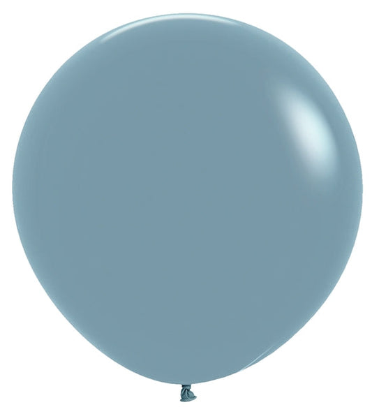 24" Sempertex  Latex Balloons  (3 Per Bag)  Pastel Dusk  Blue