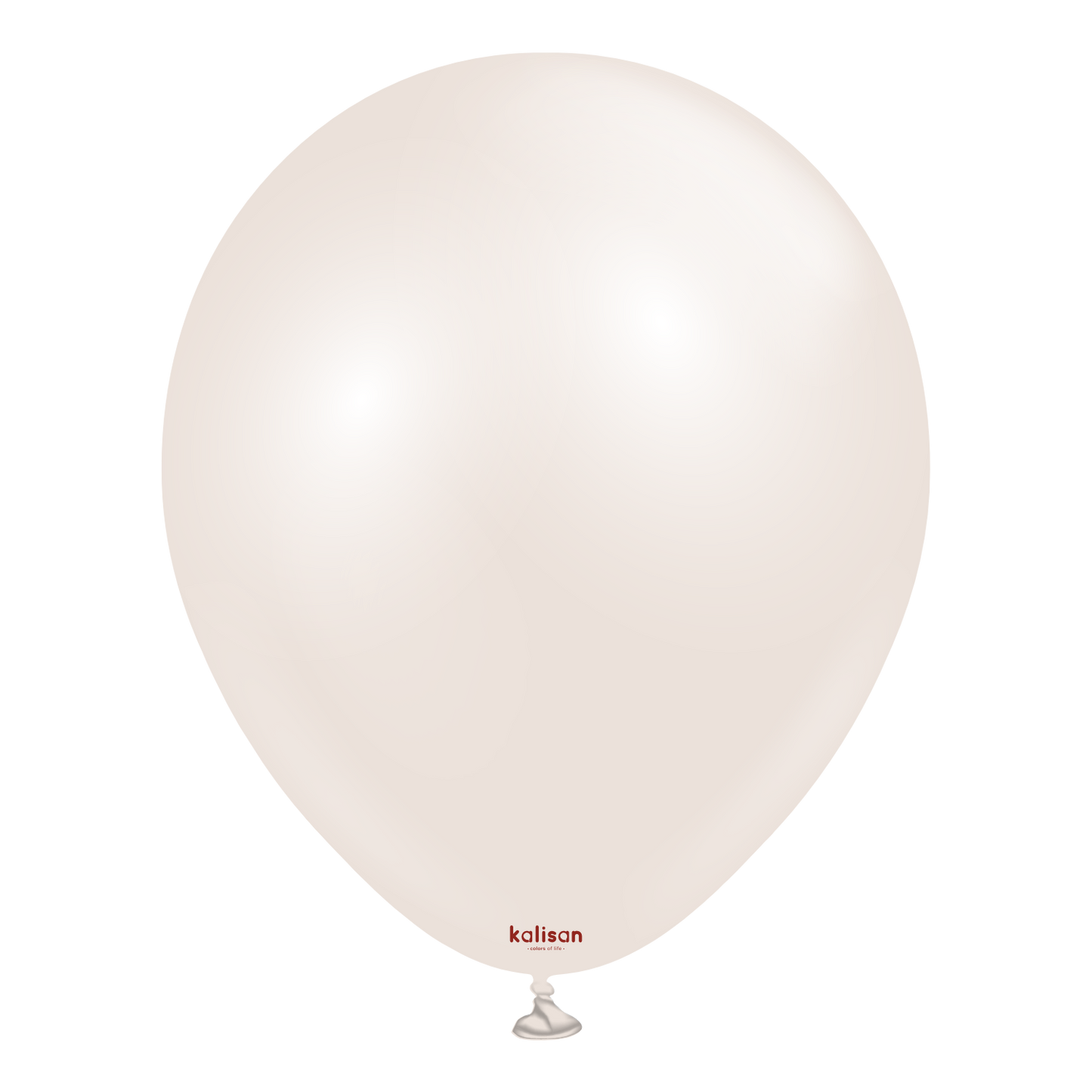 12" Kalisan  Brand Latex  Balloons Aura  Beige Cream  (50 Per Bag)