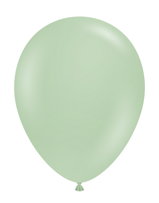 11" Meadow Pearl  Eucalyptus Tuftex Latex Balloons  Designer Balloons (100 Per Bag
