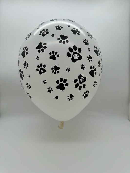 12" Paw Print Decomex White