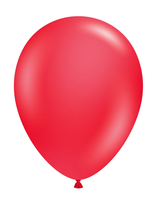 17" Standard  Red Tuftex  Latex Balloons  (25 Per Bag)