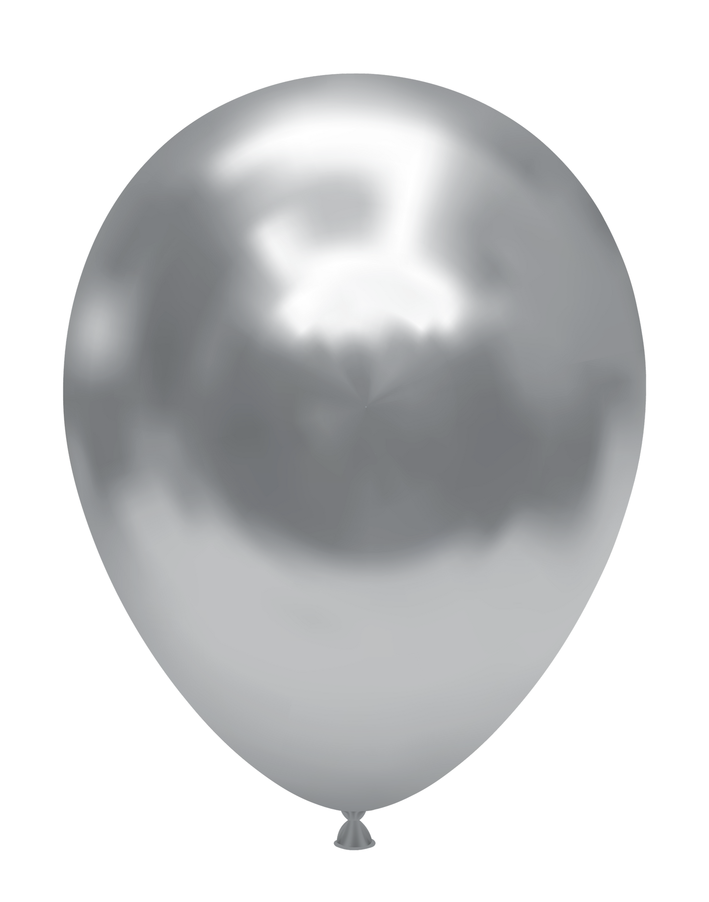 11" Silvery  Chrome Like  Tuftex Effects  Latex Balloons  (50 Per Bag)