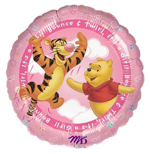 18" Winnie the  Pooh It's A Girl!  Balloon