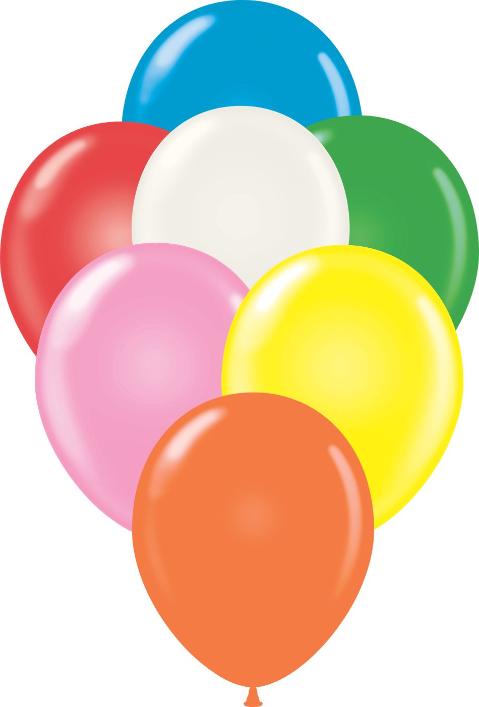 11" Standard  Assort/White  Tuftex Latex  Balloons (100  Per Bag)