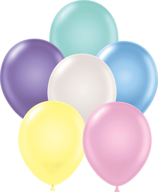 11" Pearl Metallic  Assorted Tuftex Latex Balloons (100 Per Bag)