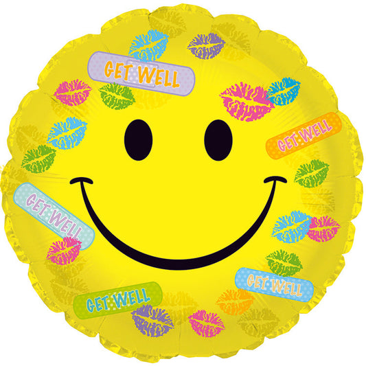 17" Get Well  Bandaids &  Kisses Balloon