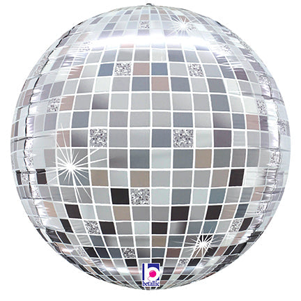 18" Disco Ball  Plata Foil  Balloon