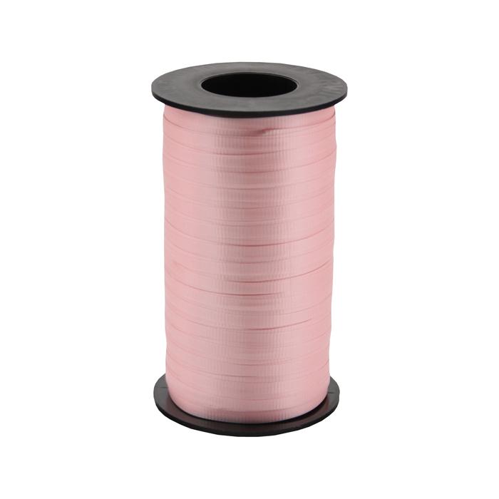3/16" Poly  Balloon Curling  Ribbed Ribbon  Pink