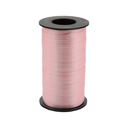 3/16" Poly  Balloon Curling  Ribbed Ribbon  Pink