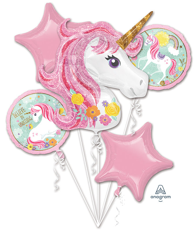 Bouquet Magical Unicorn Foil Balloon