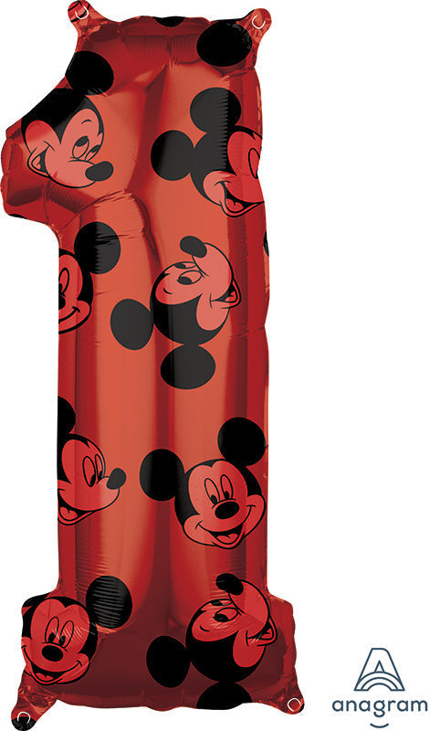 26" Mickey  Mouse Forever  Number 1  Mid-Size Foil  Balloon
