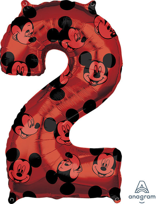 26" Mickey  Mouse Forever  Number 2  Mid-Size Foil  Balloon
