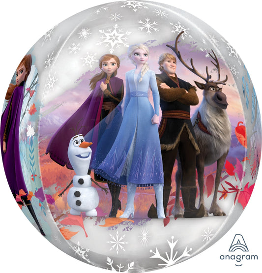 16" Orbz Clear  Disney Frozen 2  Foil Balloon