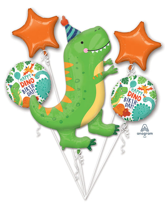 Bouquet  Dinomite  Birthday Party Foil Balloon