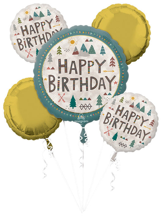 Bouquet Wilderness  Birthday Foil Balloon