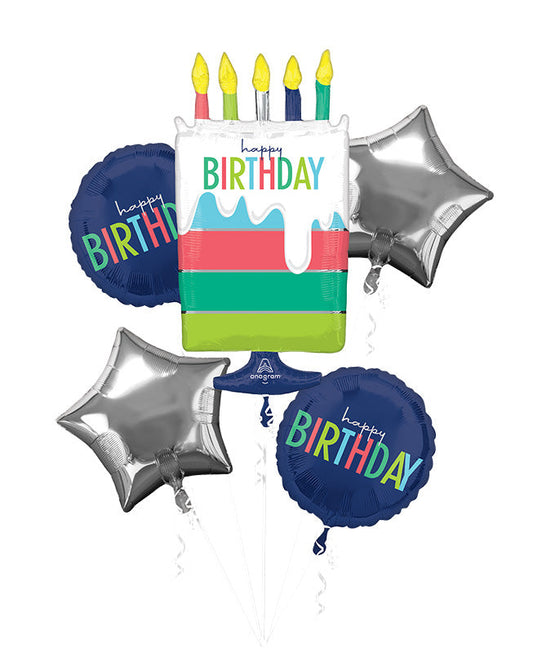 Bouquet Modern Birthday Foil Balloon