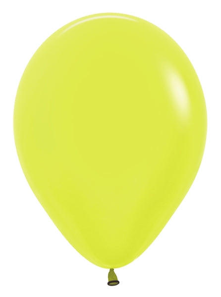11" Latex  Balloons (100  pieces/bag)  Neon Yellow