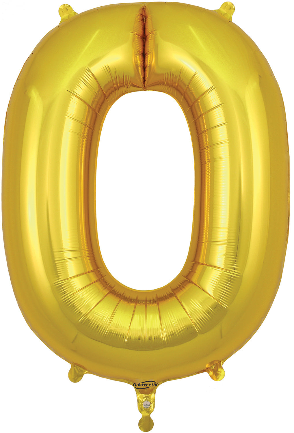 34" Number 0  Gold Oaktree  Foil Balloon