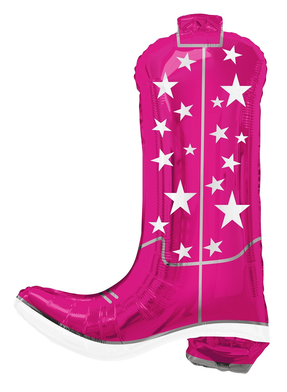 26" Cowgirly  Western Pink Dancing Boots Foil Balloon