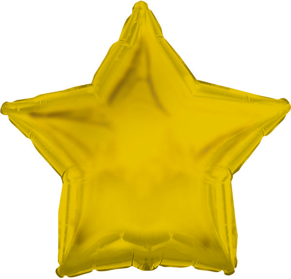 18" CTI Brand  Gold Star Foil  Balloon