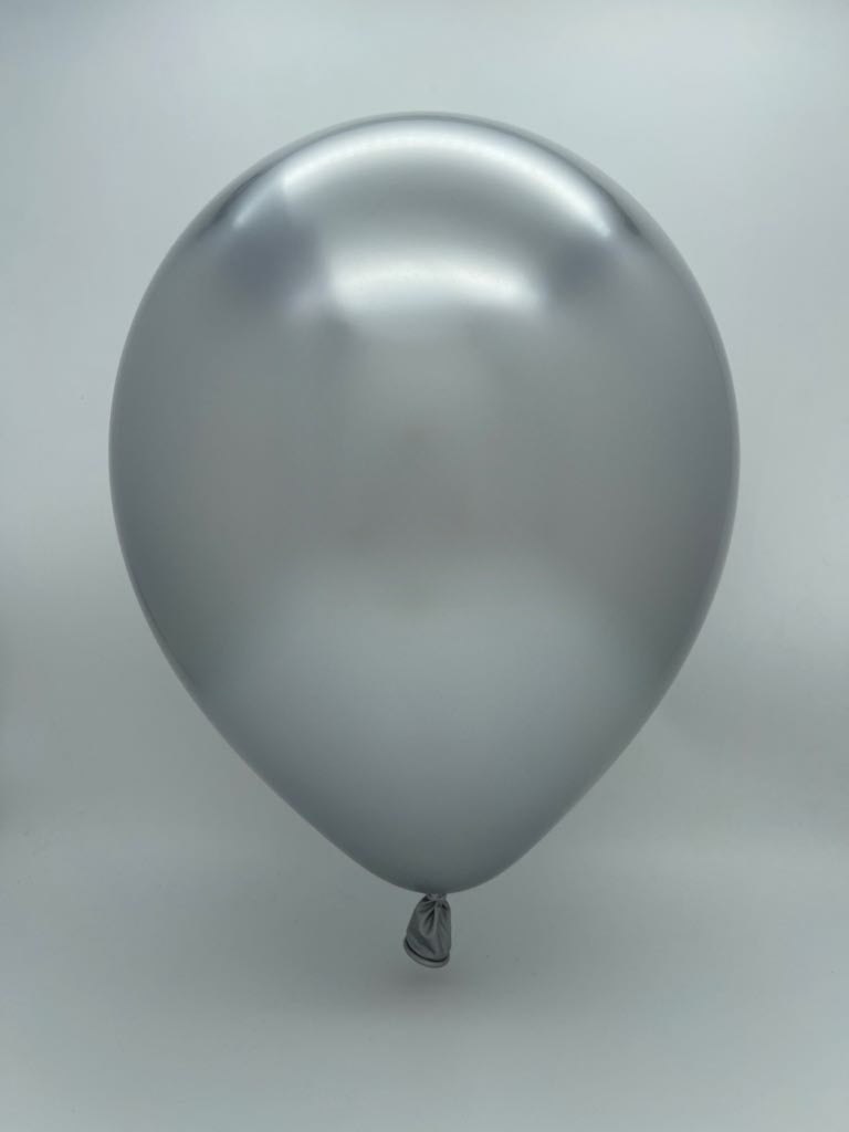 36" Kalisan  Latex Balloons  Mirror Silver (2  Per Bag)