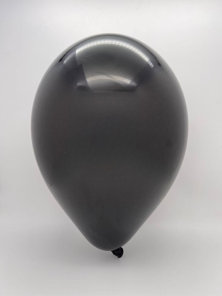 17" Black Tuftex  Latex Balloons  Designer  Balloons