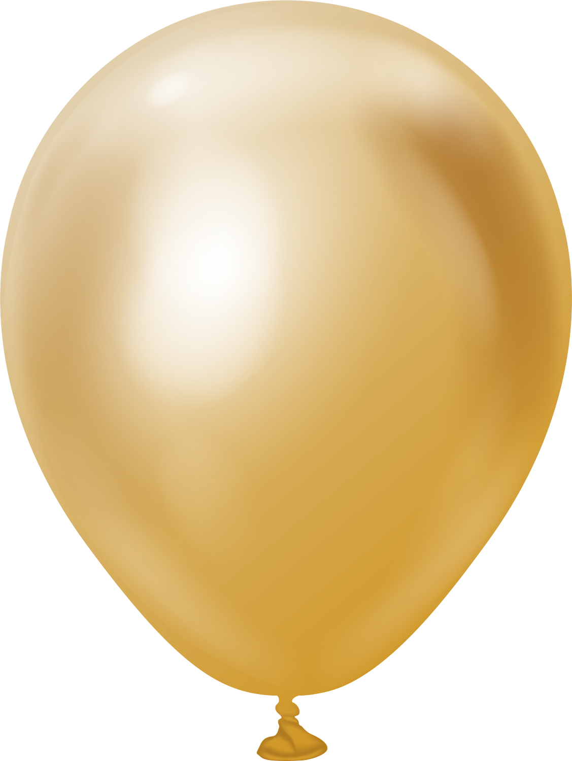 5" Kalisan Latex  Balloons Mirror  Gold (50 Per  Bag)