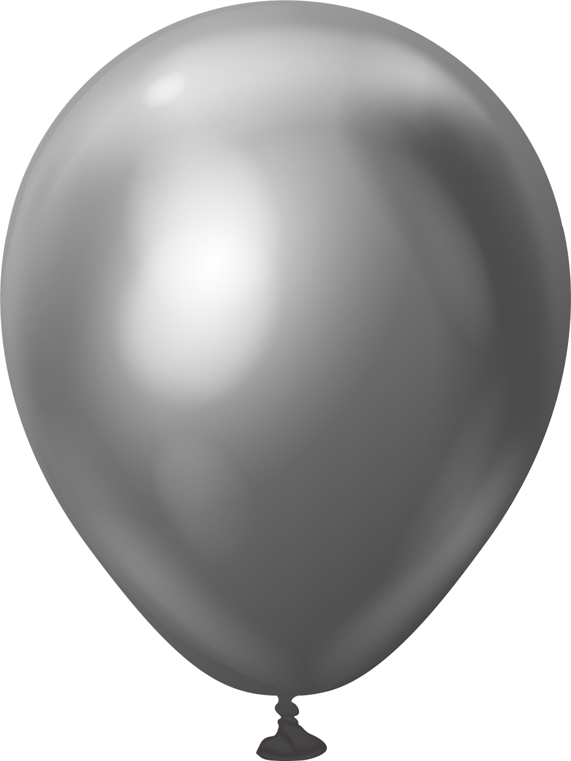 5" Kalisan Latex  Balloons Mirror  Space Grey (50  Per Bag)