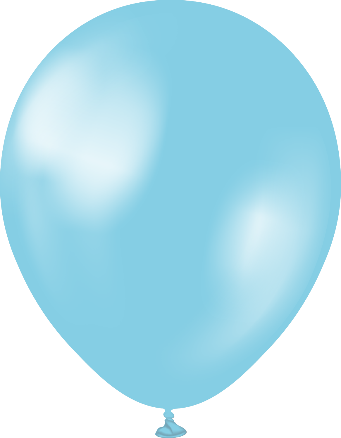 12" Kalisan  Latex Balloons  Metallic Pearl  Light Sky Blue  (50 Per Bag)