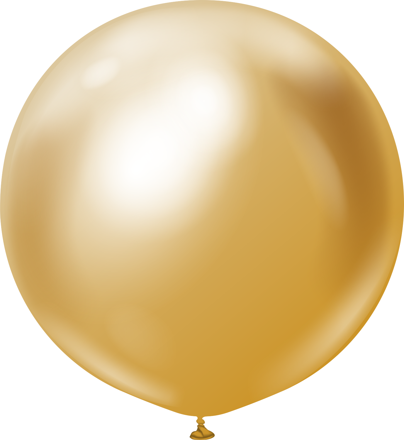 36" Kalisan  Latex Balloons  Mirror Gold (2  Per Bag)