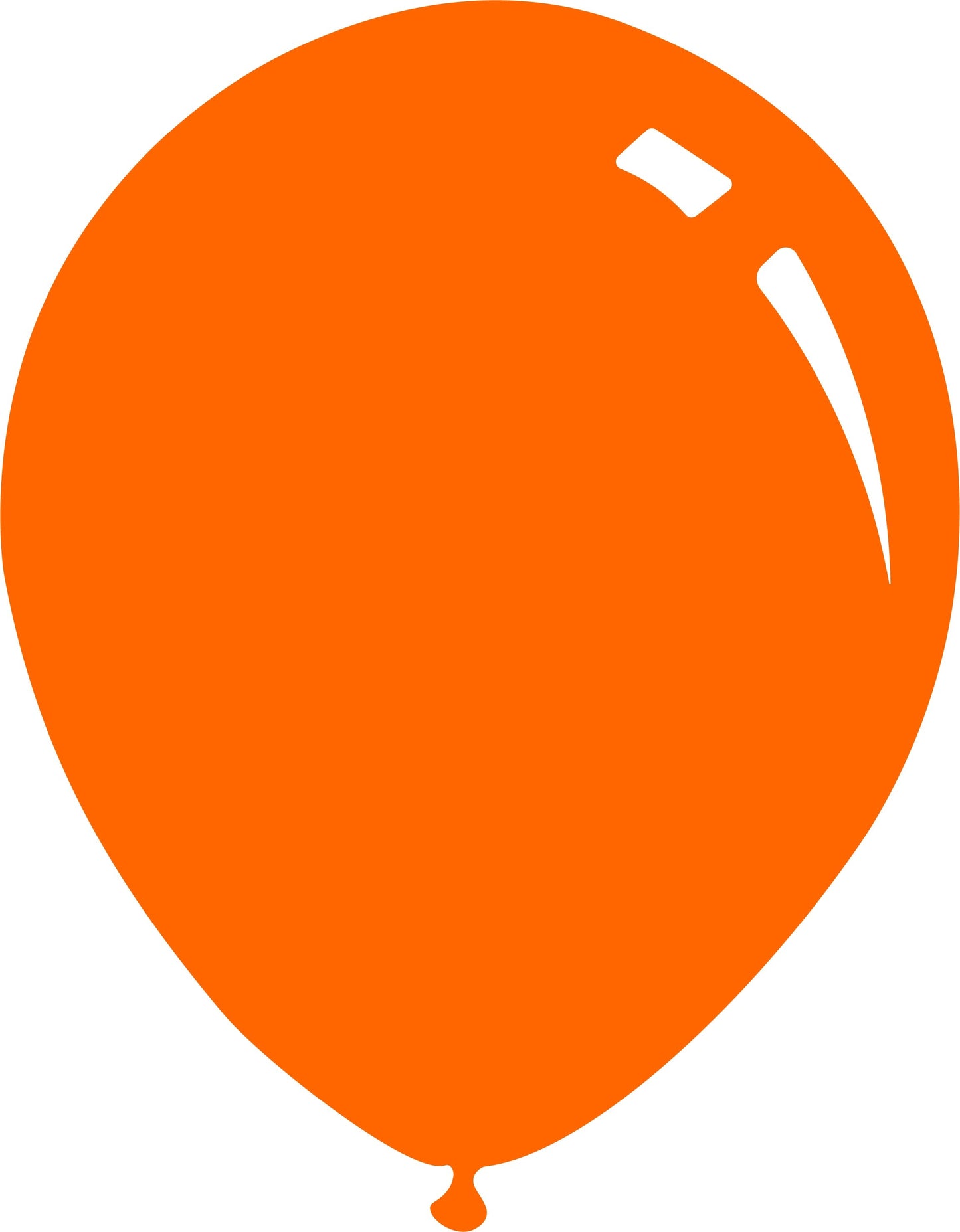 12" Crystal  Orange  Decomex Latex  Balloons (100  Per Bag)