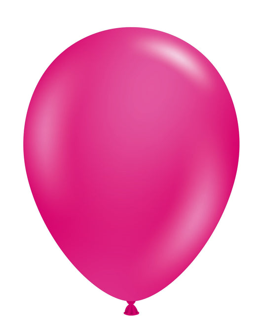 11"  Crystal/Jewel  Magenta Tuftex  Latex Balloons  (100 Per Bag)